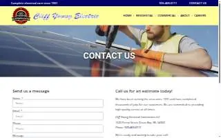 Cliff Young & Son Electrical Contractors LLC website