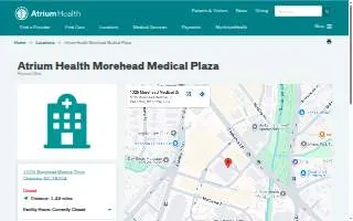 Morehead Medical Plaza II website