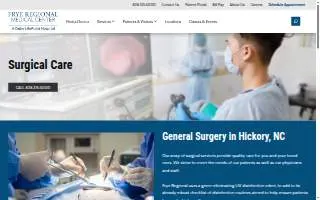Frye Regional Same Day Surgery - Main Campus website