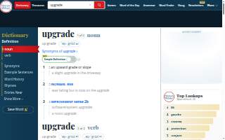 Upgrades