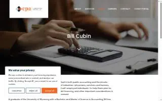 Bill Cubin CPA, CGMA, Tax Manager website