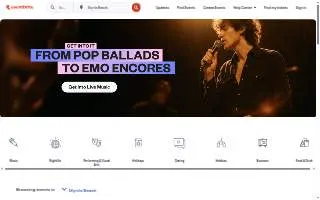 Events at The M website