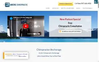 Arctic Chiropractic South of Anchorage website