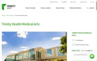 Trinity Health - Medical Arts website