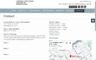 Dental Wellness Center of Birmingham website