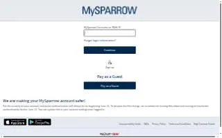 Sparrow Coffee Co. website