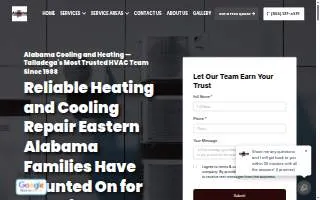 Alabama Cooling and Heating of Birmingham website