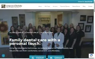 Montgomery Dentistry website