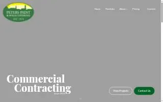 Peters Paint & Wall Covering website