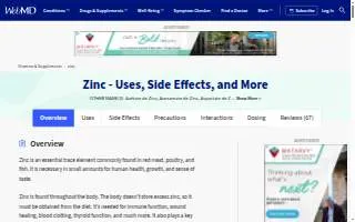 Zink Chiropractic & Wellness website