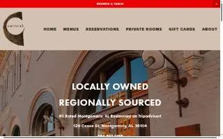 Central Restaurant website