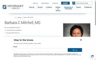 Barbara Mitchell, MD website