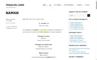 Naman's Catering of Mobile website