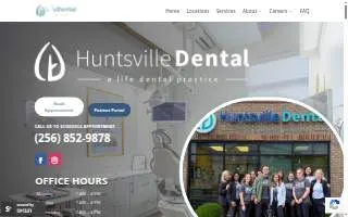 Huntsville Dental website