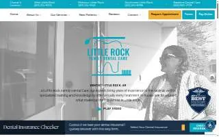 Little Rock Family Dental Care website
