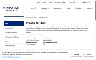 Moravian College Health Center
