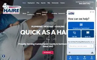 Haire Plumbing & Mechanical Co., Inc. website