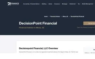 DecisionPoint Financial of Mesa website