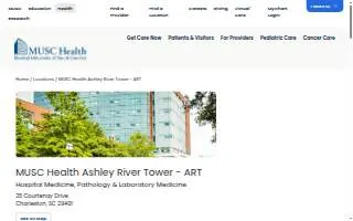MUSC Health Ashley River Tower - ART website
