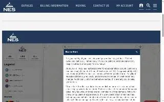 NES Electrical Services website