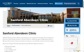 Sanford Aberdeen Clinic website