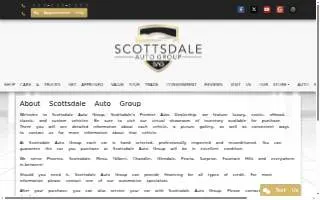 Scottsdale Auto Group website