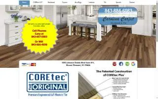 Carolina Carpet, Hardwood, & Tile website
