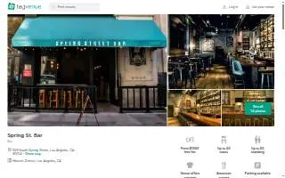 Spring St Bar website