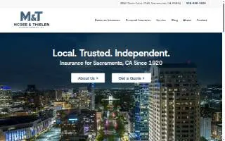 Sacramento Group Health Insurance Broker website
