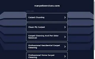 R Carpet Services website