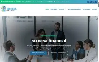 Su Casa Financial website