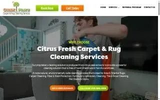 Citrus Fresh Carpet & Rug Cleaning Services of Mt Pleasant website