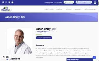 Jason Berry, DO website