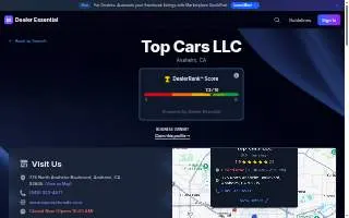 Top Cars website