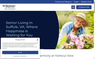 Harmony at Harbour View website