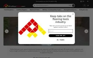 Prefloor Distributors website