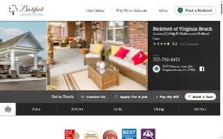 Bickford of Virginia Beach website