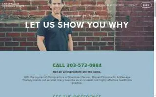 Chiropractor Downtown Denver website