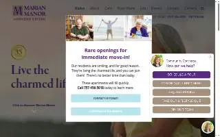 Marian Manor Retirement Community website