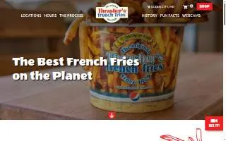 Thrashers Bar website