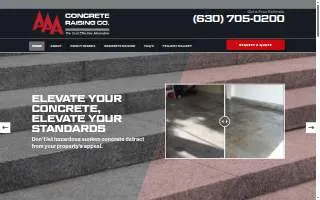 Triple A Concrete website