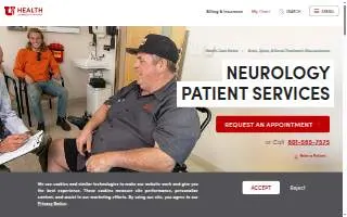 University Utah Neurology Clinic website