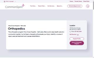Holy Cross Hospital - Salt Lake Orthopedics