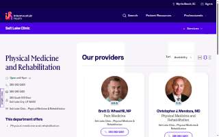 Salt Lake Clinic - Physical Medicine and Rehabilitation