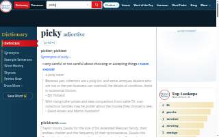 Picky Eaters