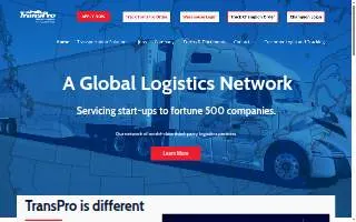 Transpro Burgener Trucking website