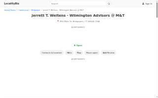 Jerrett T. Weltens - Wilmington Advisors @ M&T