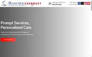 Hancock Pharmacy of Bridgeport website
