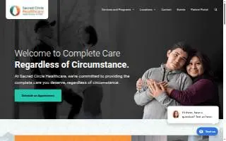 Sacred Circle Healthcare West Valley Clinic website