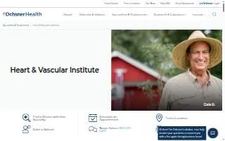 John L Ochsner Heart & Vascular Institute of Jefferson website